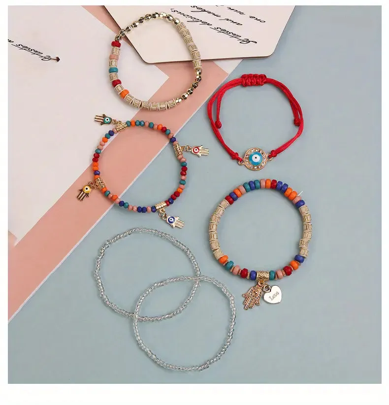 Boho Beaded Bracelet Handmade 🧿