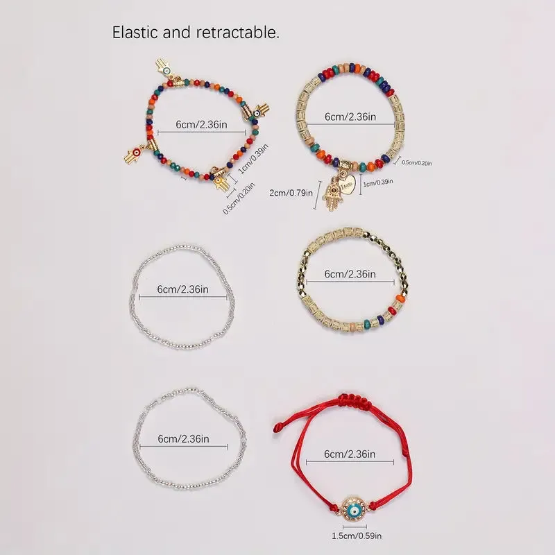 Boho Beaded Bracelet Handmade 🧿