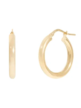 Bold Hoops Earrings In Gold
