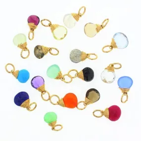 Briolette Stones: 14K Gold Filled / Purple Mystic Topaz