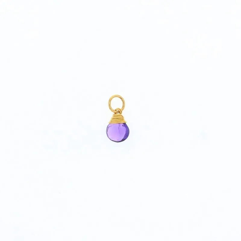 Briolette Stones: 14K Gold Filled / Purple Mystic Topaz
