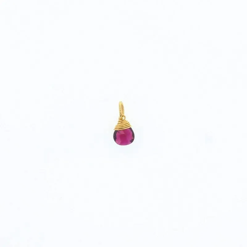 Briolette Stones: 14K Gold Filled / Purple Mystic Topaz
