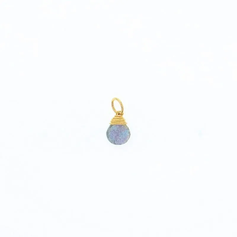 Briolette Stones: 14K Gold Filled / Purple Mystic Topaz