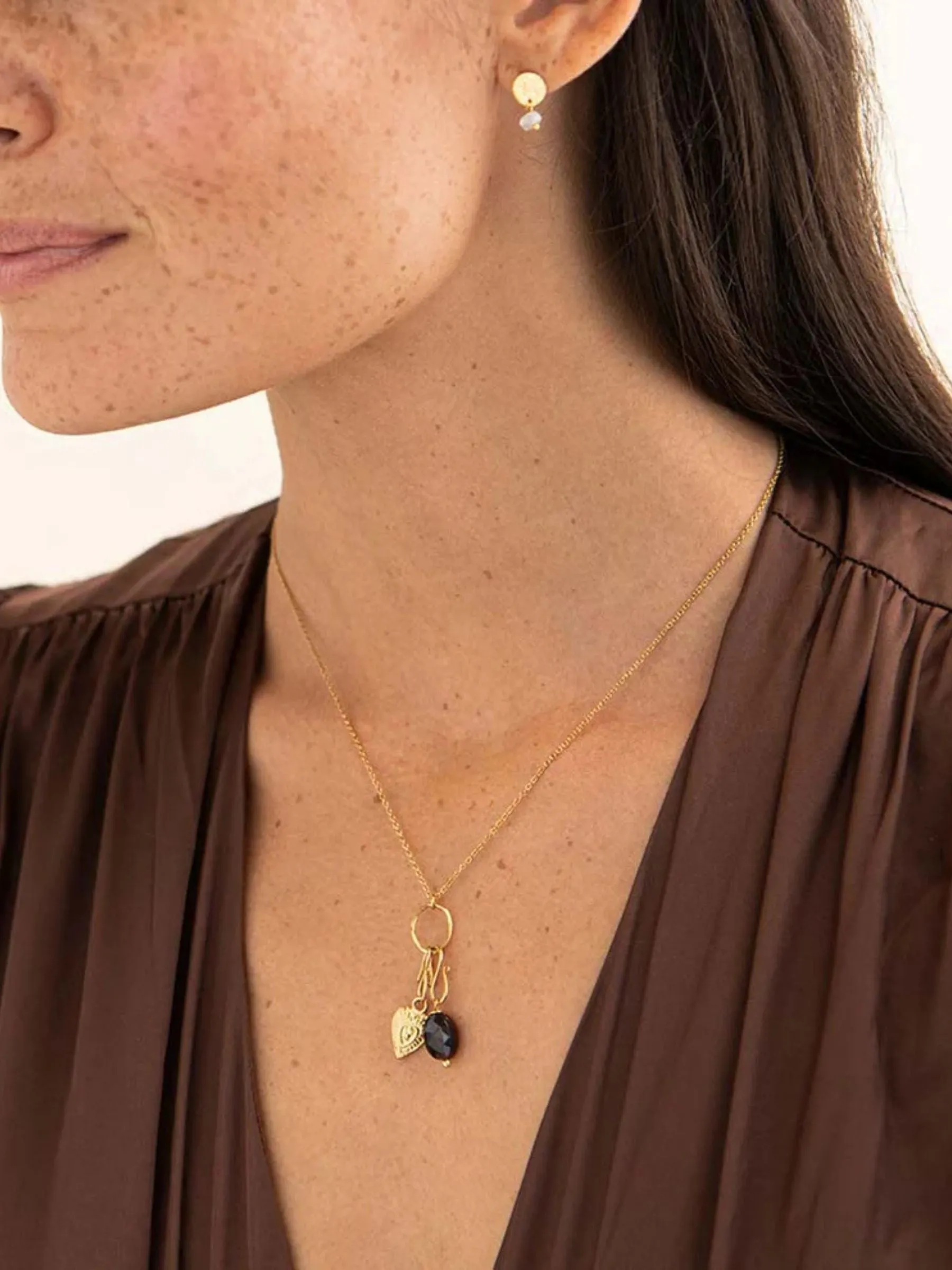 Charm Genstone Garnet GP | A Beautiful Story