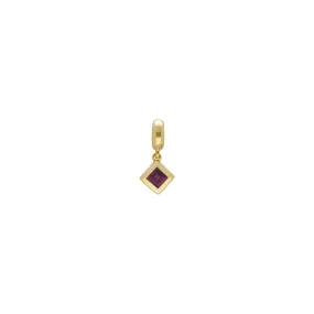 Charm's Collection Achievement Rhodolite "Pierre visionaire" Argent 925 Plaqué Or Jaune