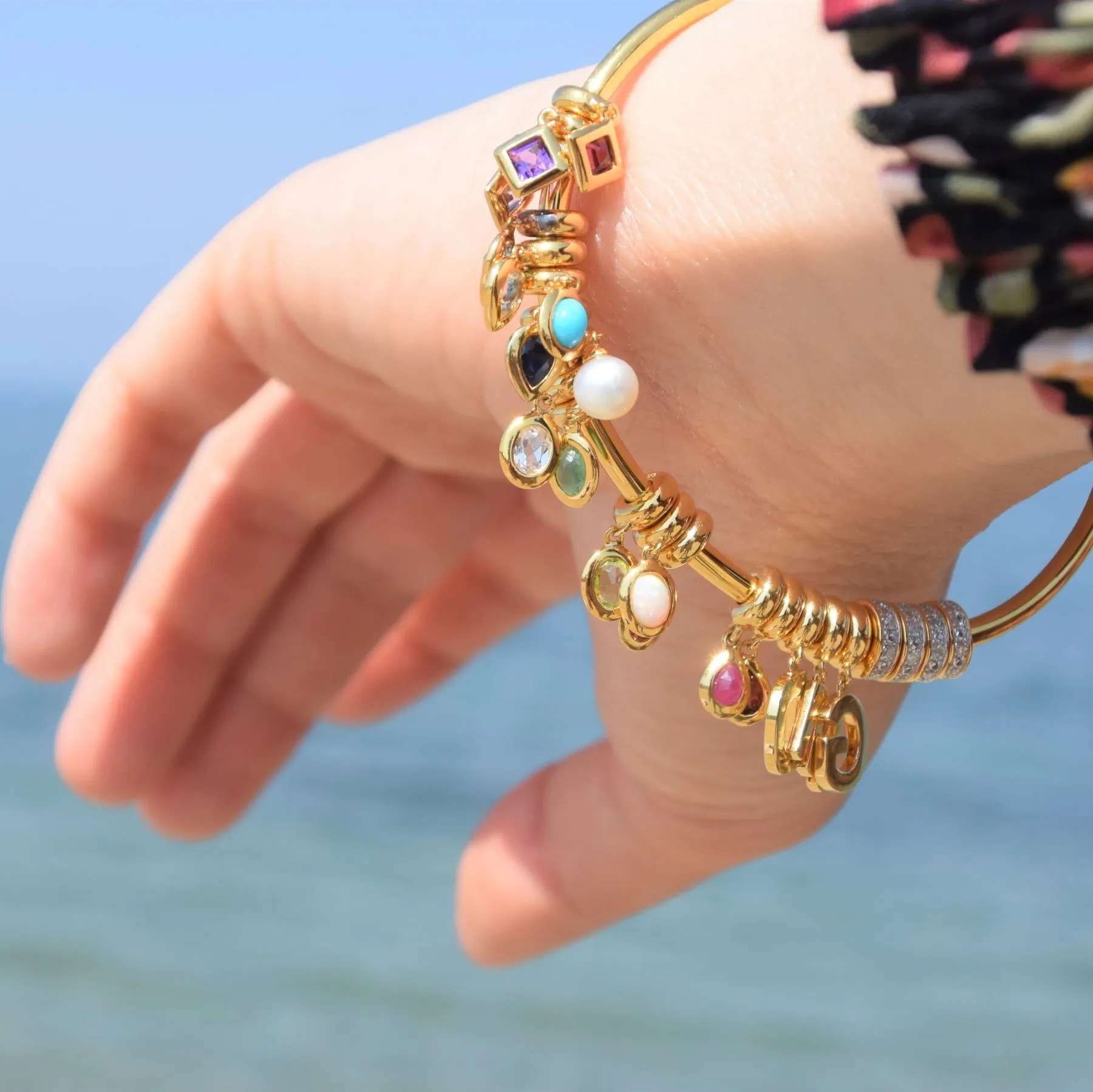 Charm's Collection Achievement Rhodolite "Pierre visionaire" Argent 925 Plaqué Or Jaune