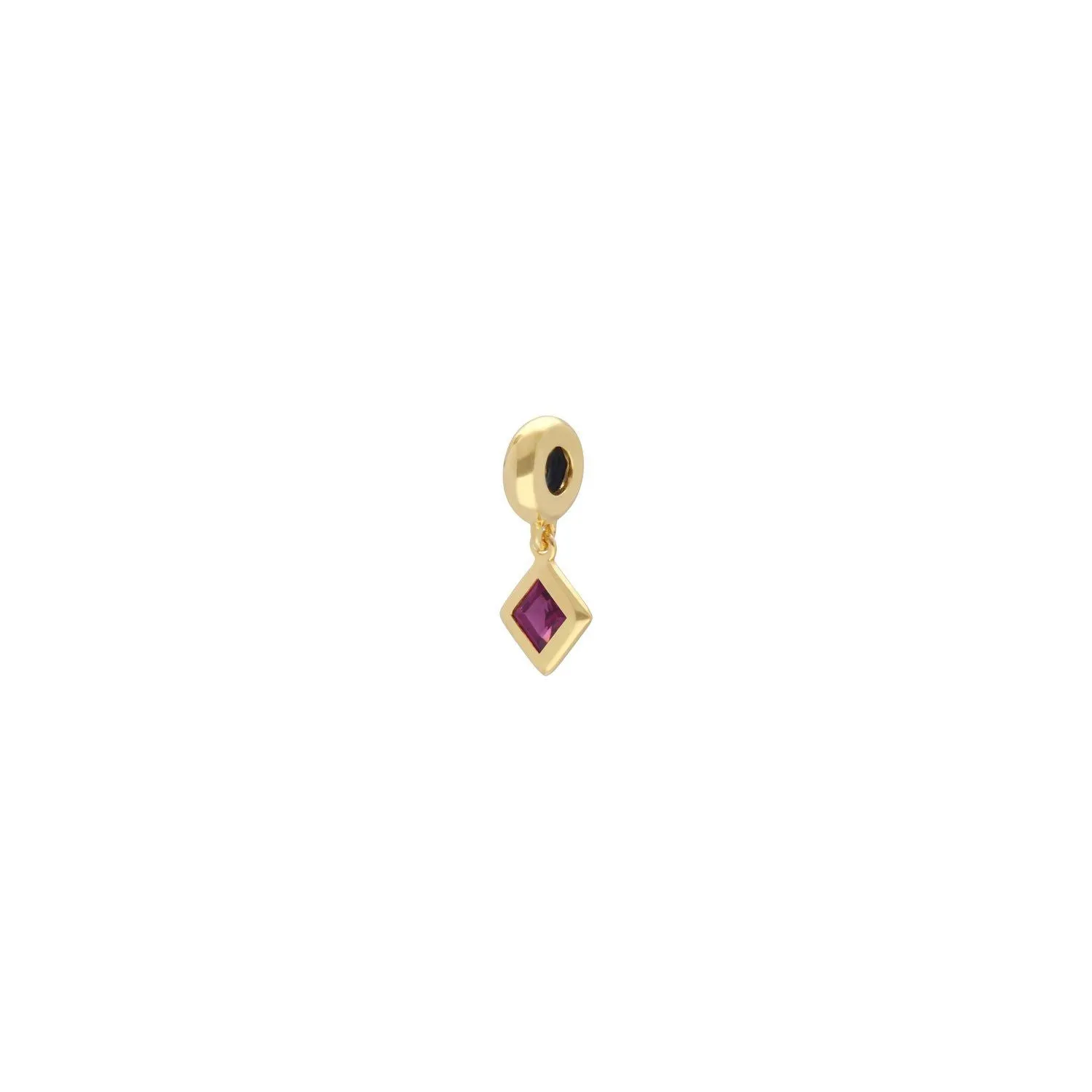 Charm's Collection Achievement Rhodolite "Pierre visionaire" Argent 925 Plaqué Or Jaune