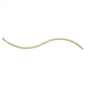 Circle Tennis Yellow Gold Bracelet GB502