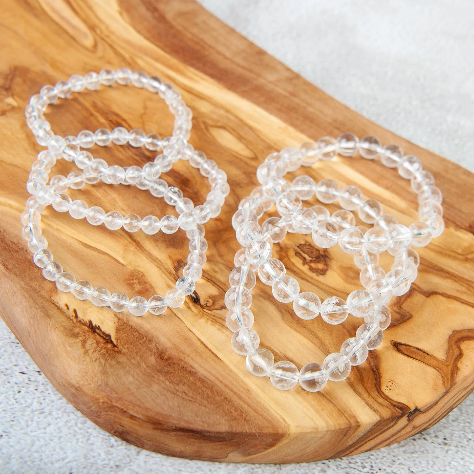 Clear Quartz Beaded Bracelet