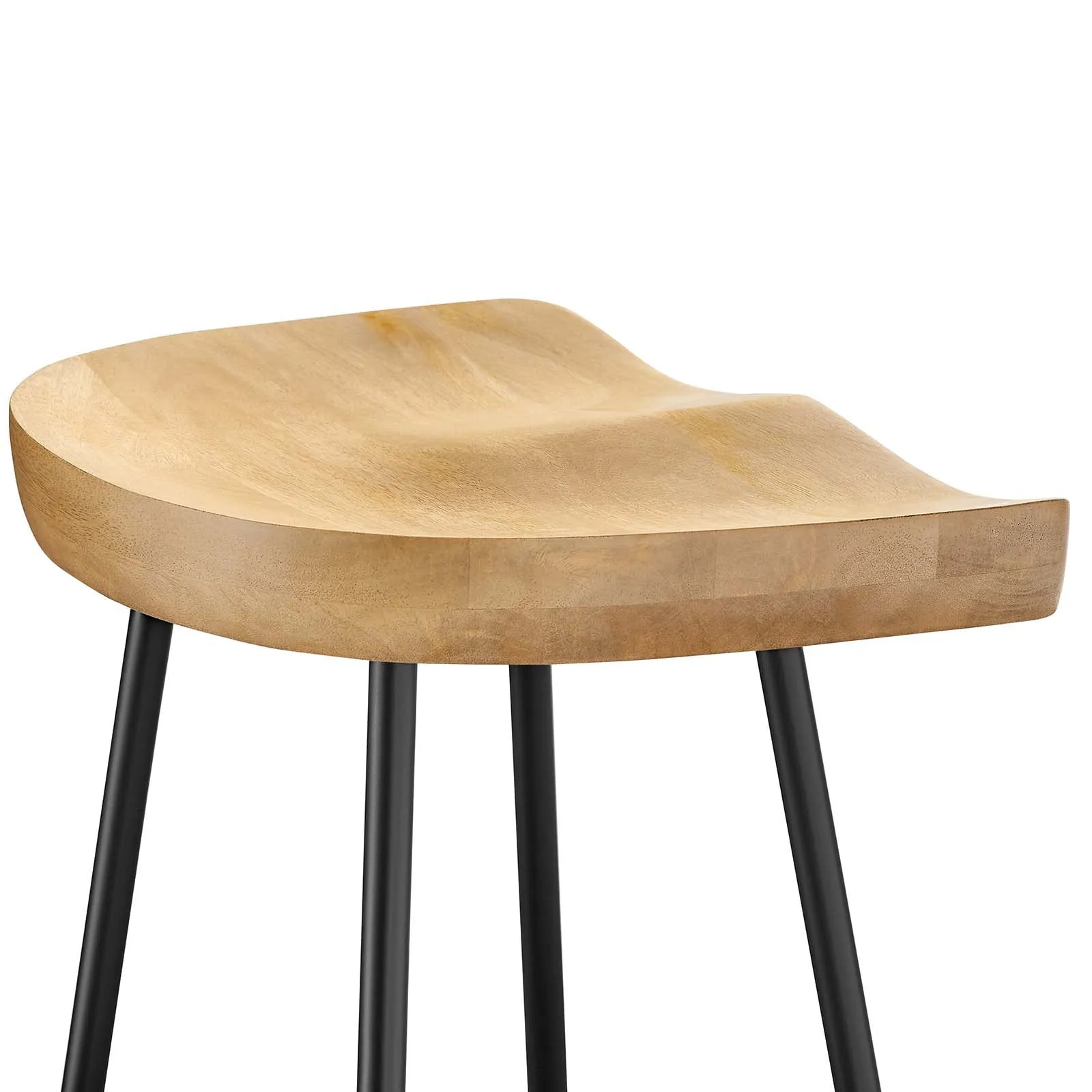 Concord Backless Wood Bar Stools - Set of 2 By Modway - EEI-6742