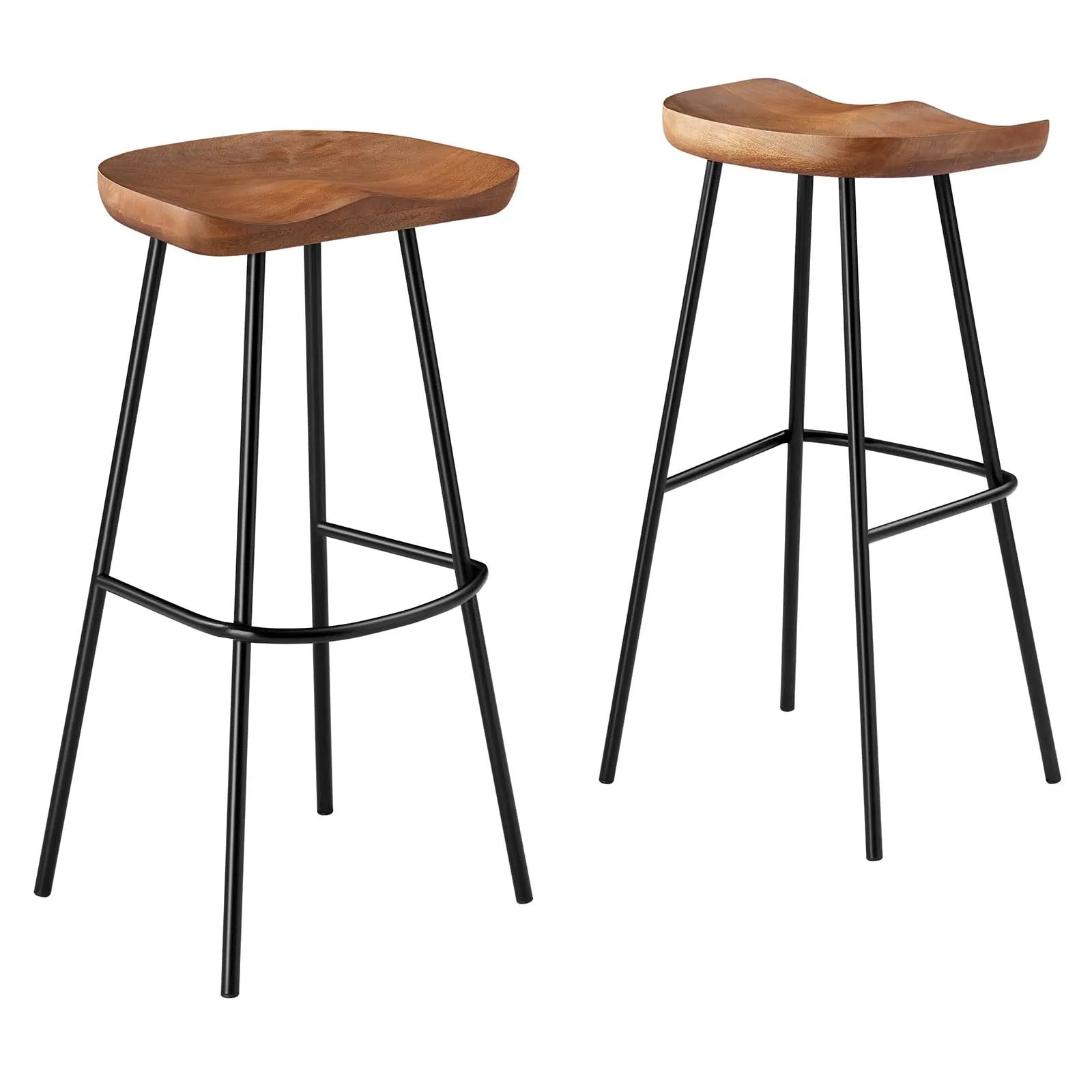 Concord Backless Wood Bar Stools - Set of 2 By Modway - EEI-6742