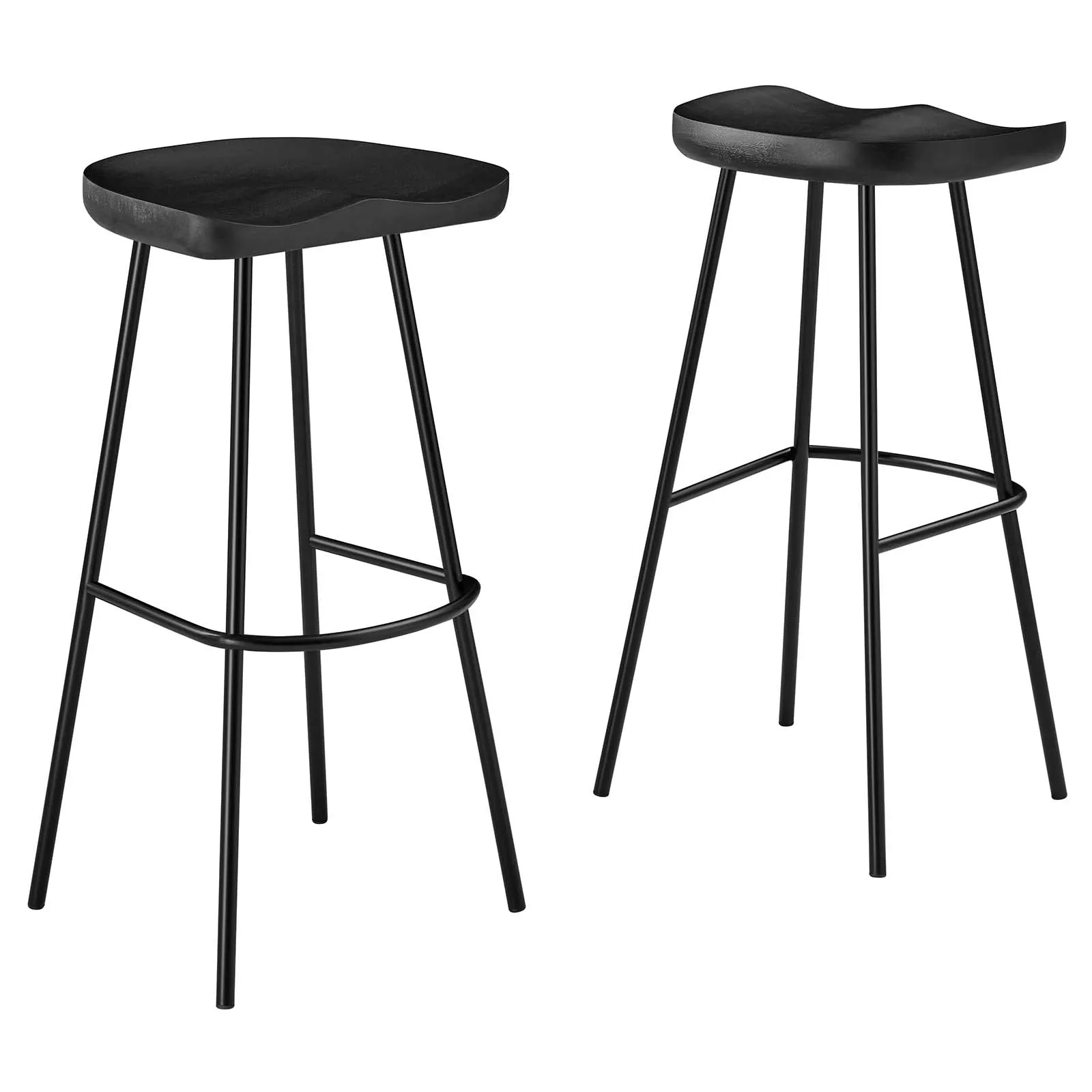 Concord Backless Wood Bar Stools - Set of 2 By Modway - EEI-6742