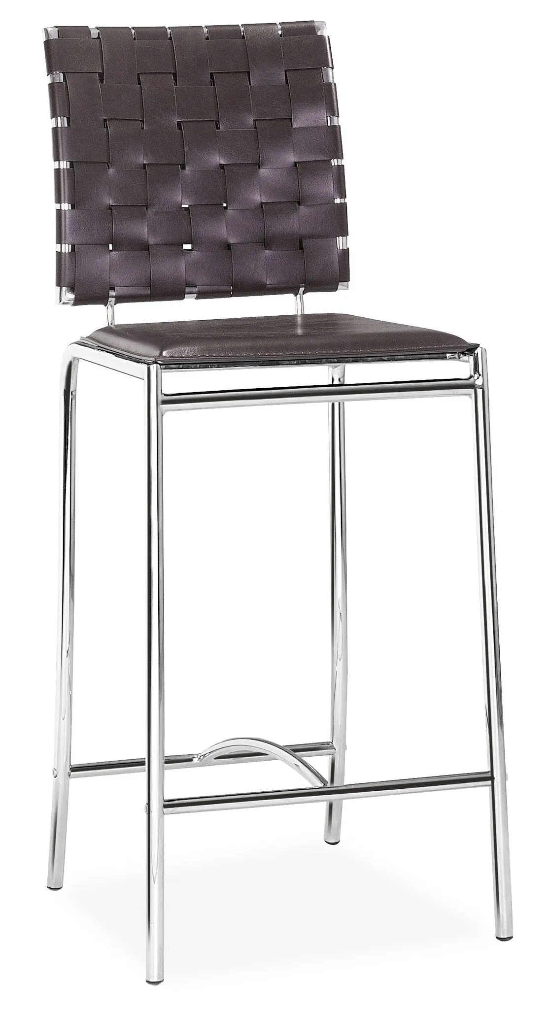 Criss Cross Counter Chair Espresso by Zuo Modern | 333060
