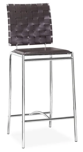 Criss Cross Counter Chair Espresso by Zuo Modern | 333060