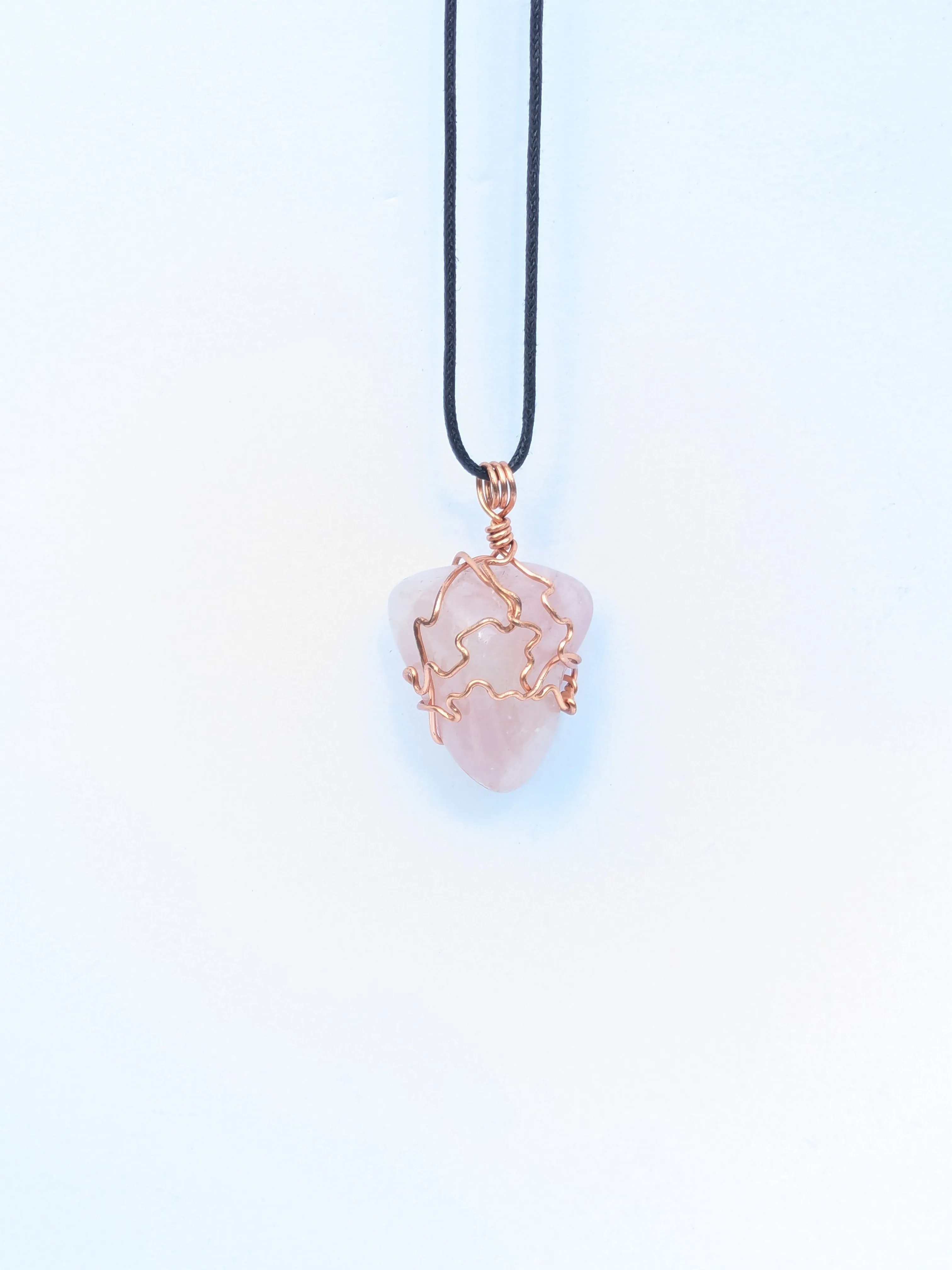 Crystal Rose Quartz Necklace "Compassion"