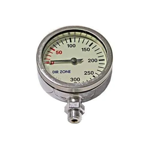 DIRZONE 63mm Naked Pressure Gauge - Chrome