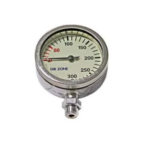 DIRZONE 63mm Naked Pressure Gauge - Chrome