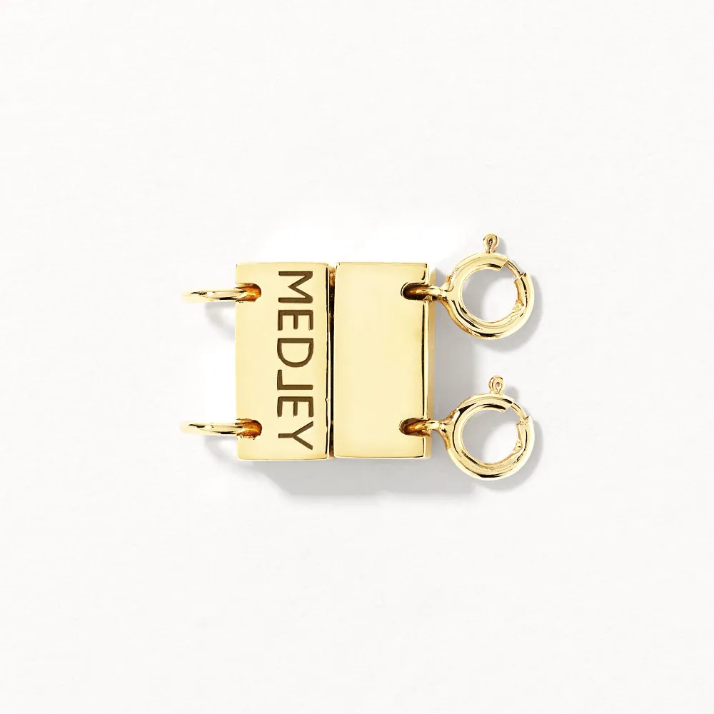Double Necklace Connector in Gold