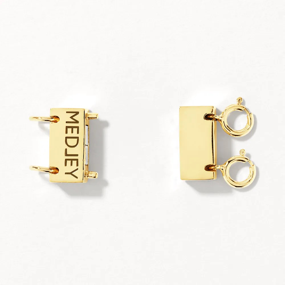 Double Necklace Connector in Gold