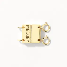 Double Necklace Connector in Gold