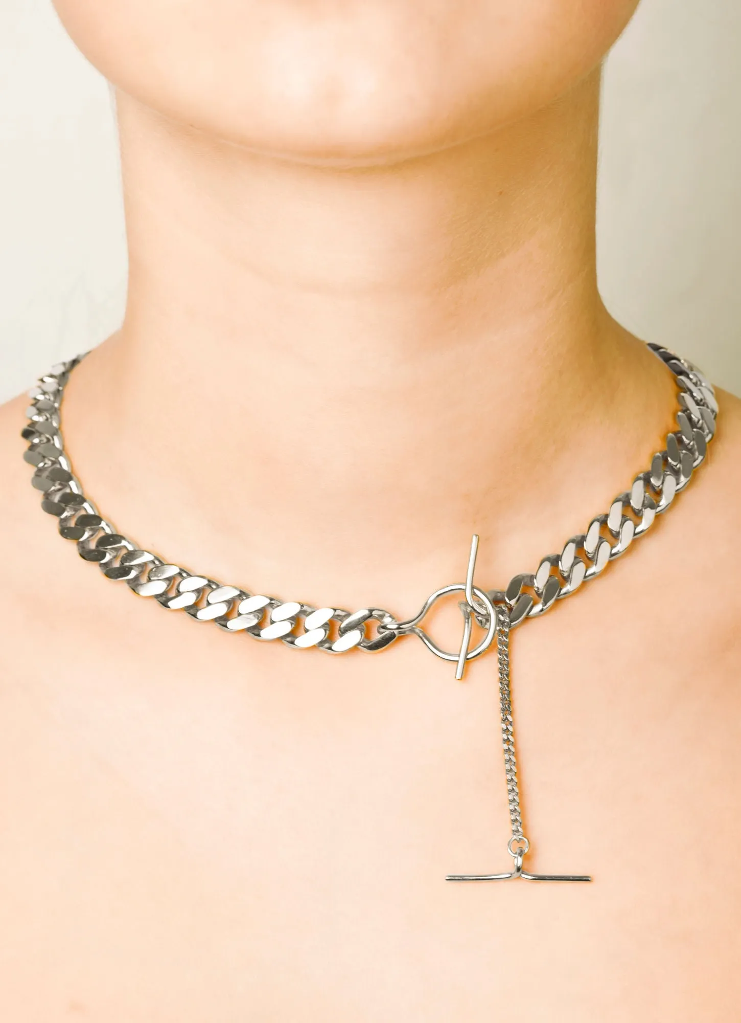 Elsa large Silver Necklace