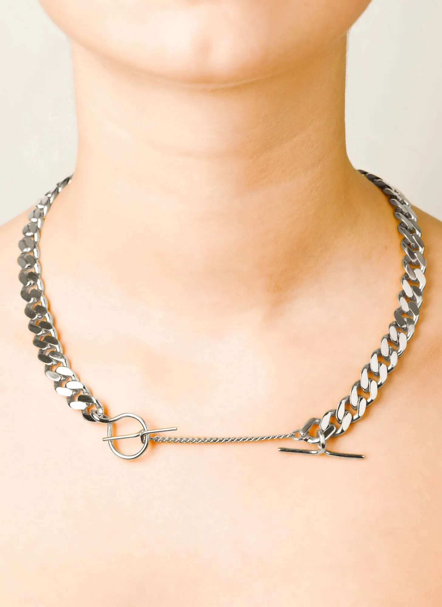 Elsa large Silver Necklace
