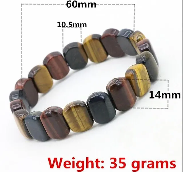 Energy Multicolor tiger stone elastic bracelet DIY stone multi elements