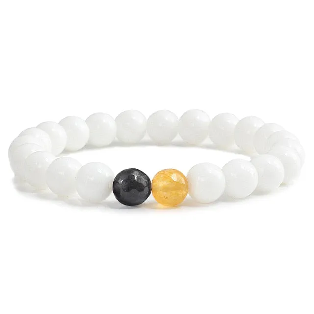 Fashion 8MM White Women Bracelets