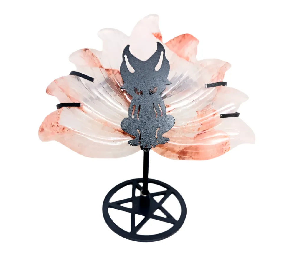 Fire Quartz Crystal Nine Tailed Fox