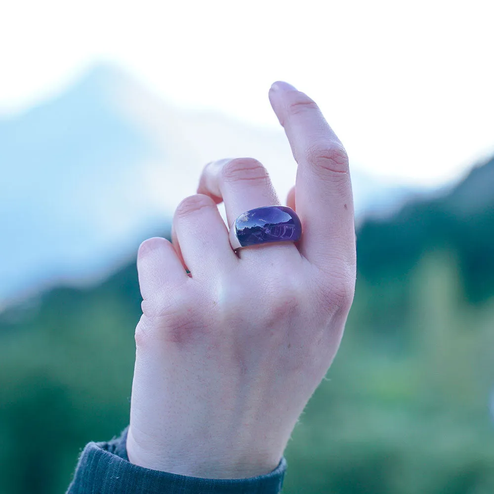 Galaxy Gemstone Sterling Silver Rings