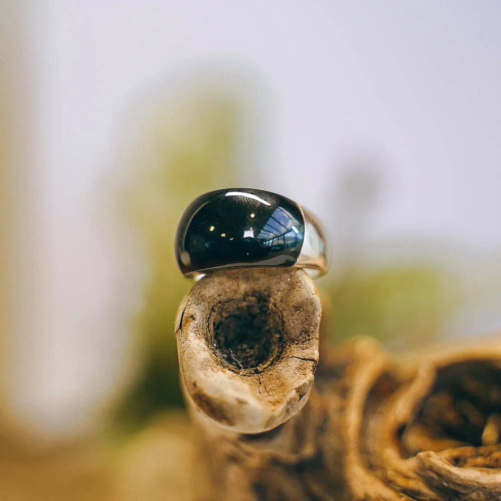 Galaxy Gemstone Sterling Silver Rings