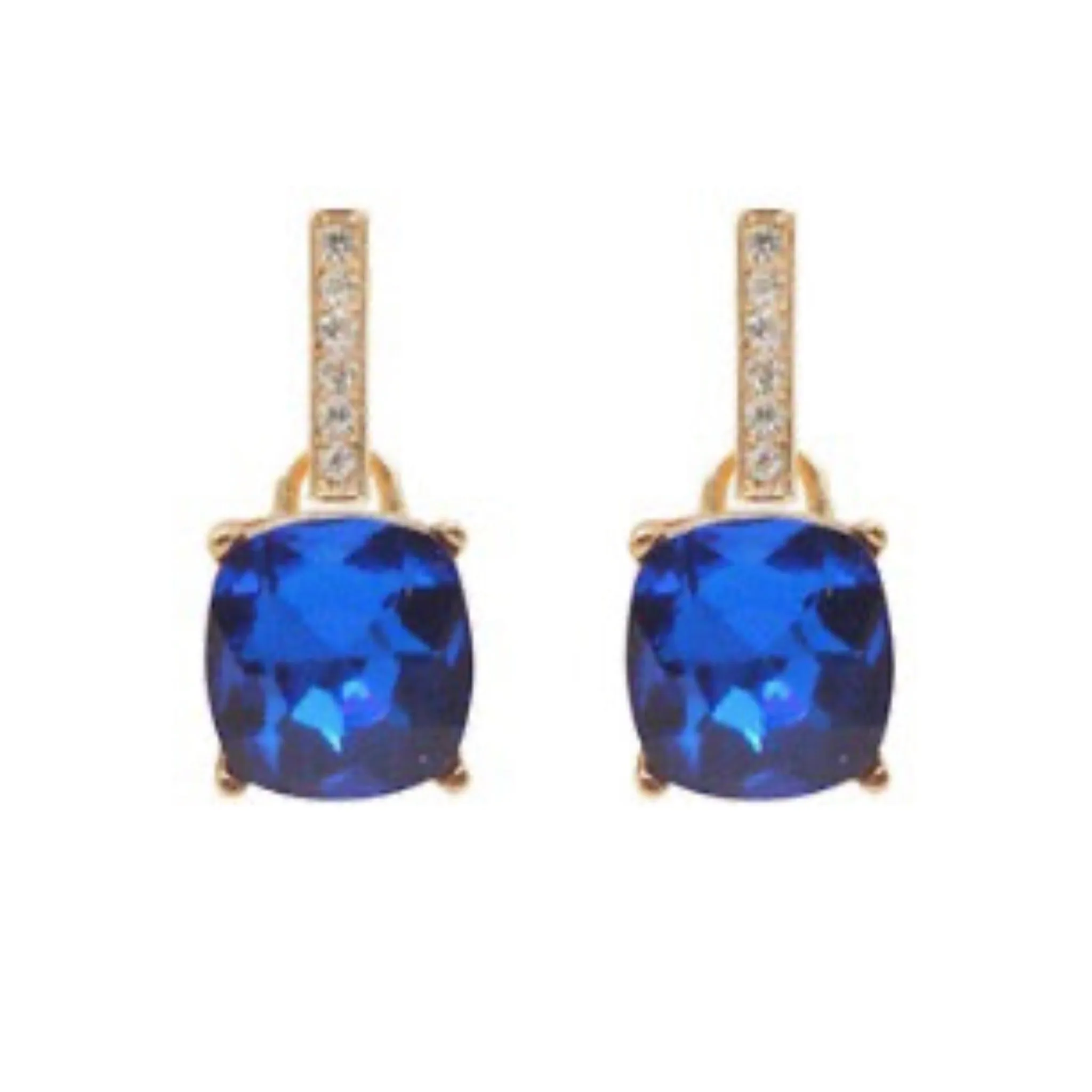 Glass Asscher Earrings