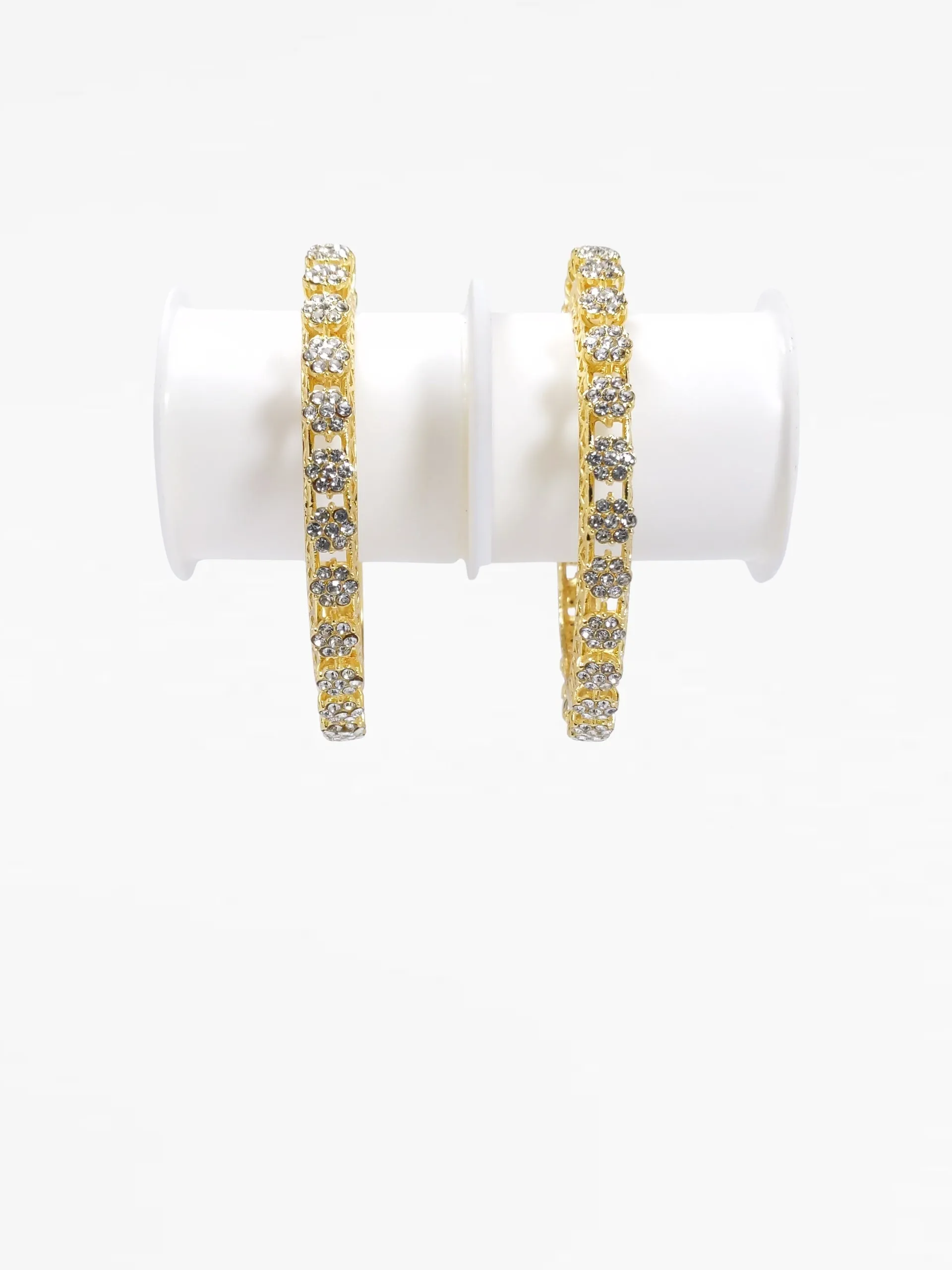 Gold Tone Diamond Detail Tennis Bracelets