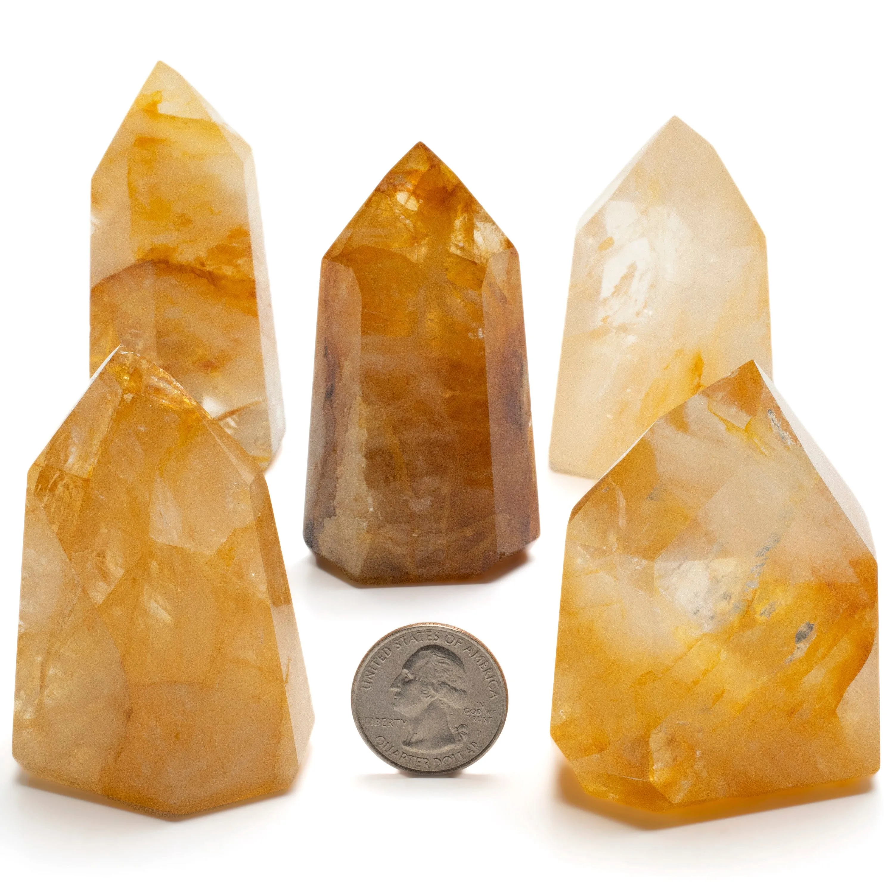 Golden Healer Hematoid Quartz Obelisk from Brazil - 150 - 199 grams