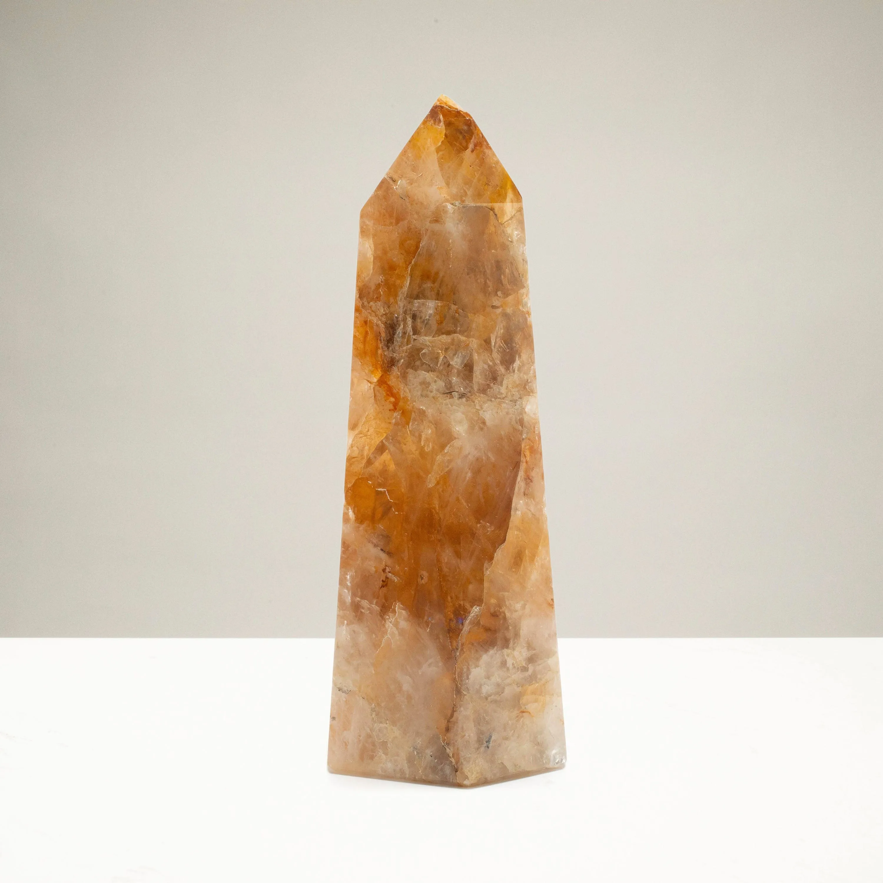 Golden Healer Hematoid Quartz Obelisk from Brazil - 8.5" / 1,600 grams