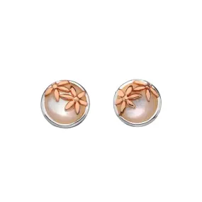 Grace Pink Mother of Pearl Stud Earrings