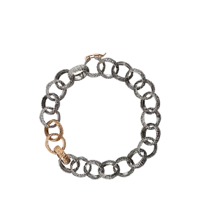Gun Barrel Stainless Steel Link Bracelet