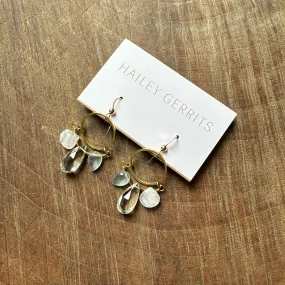 Hailey Gerrits // Azure Earrings Green Amethyst