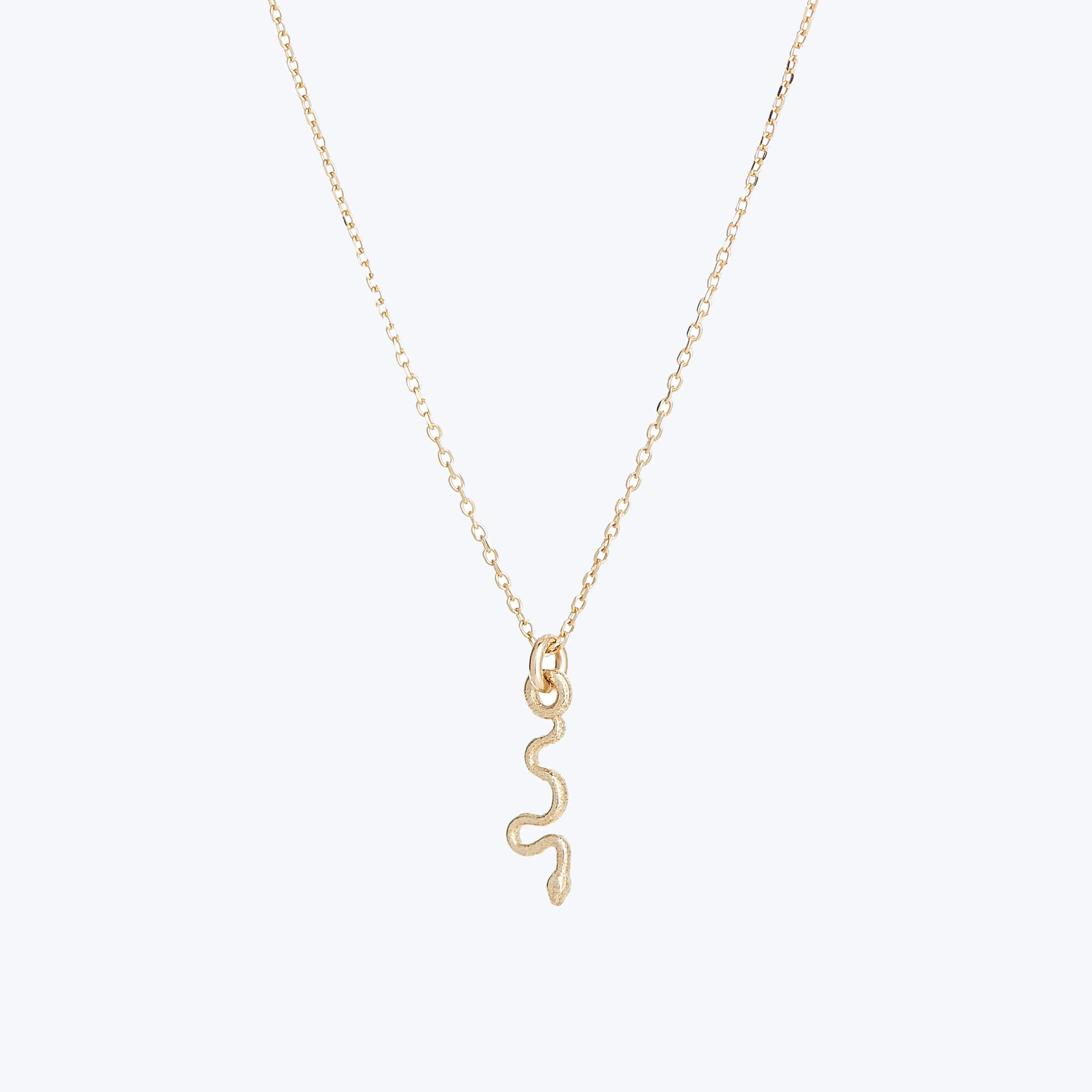 Itty Bitty Snake Charm Necklace