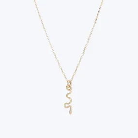 Itty Bitty Snake Charm Necklace