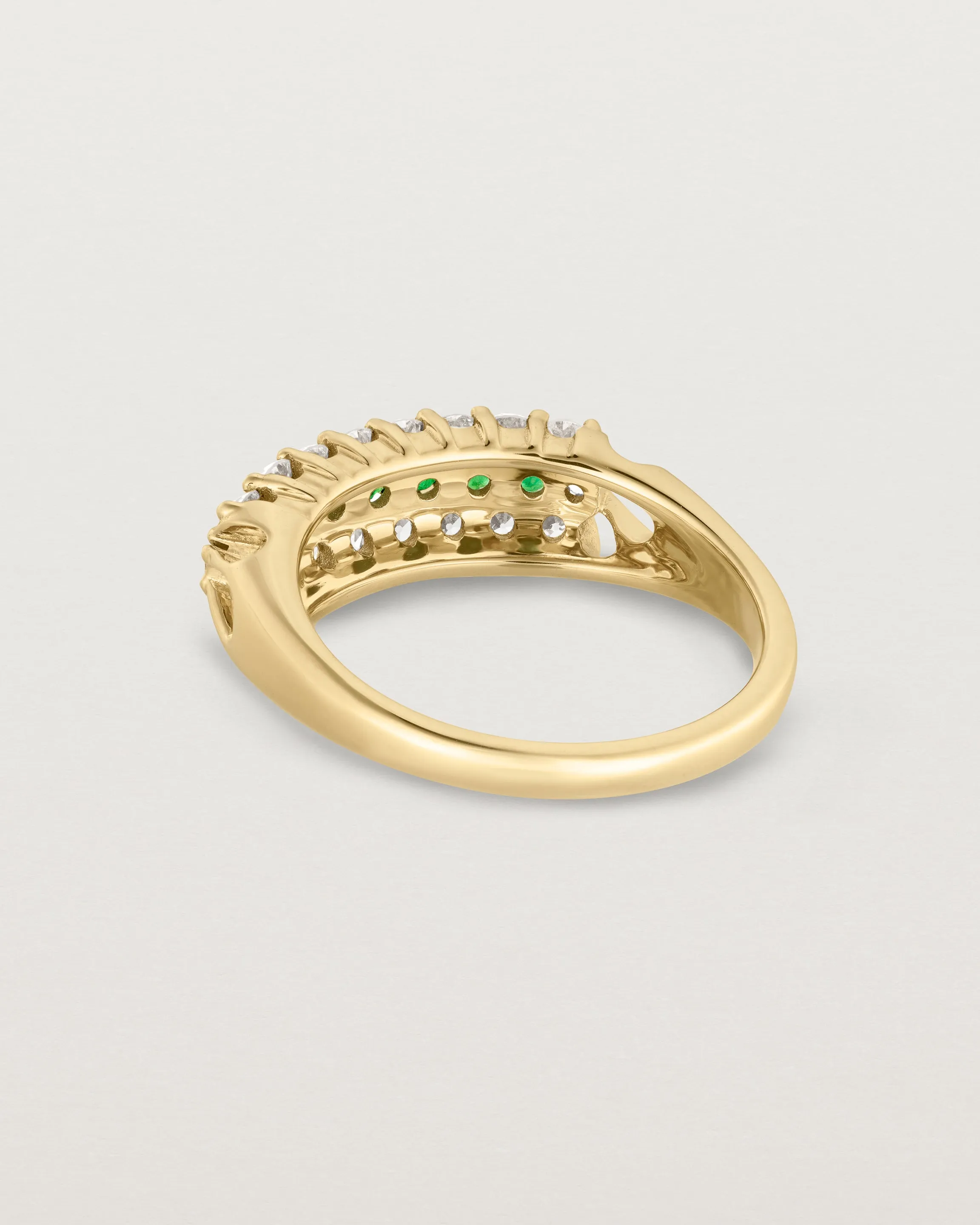 'Ivy' Wrap Ring | Emerald & Diamond