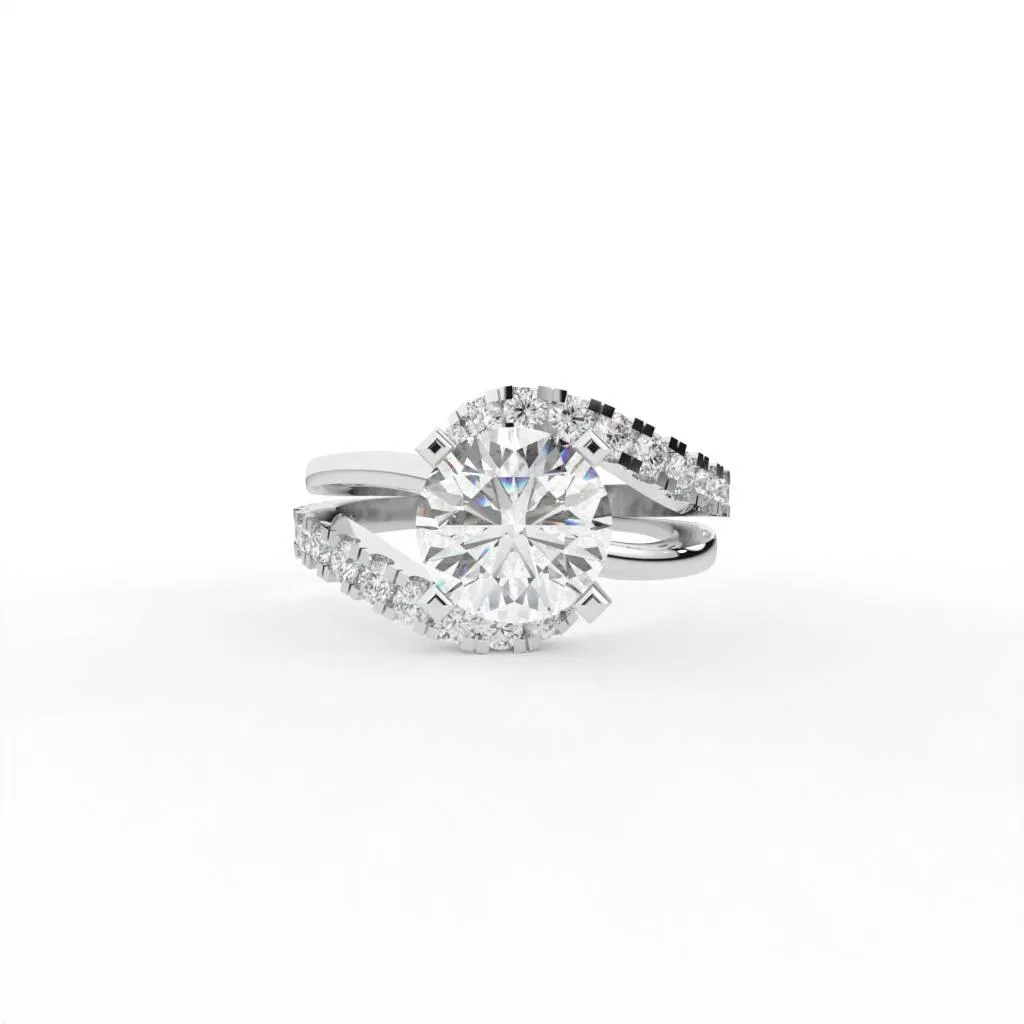Justine Solitaire Silver Ring For Women