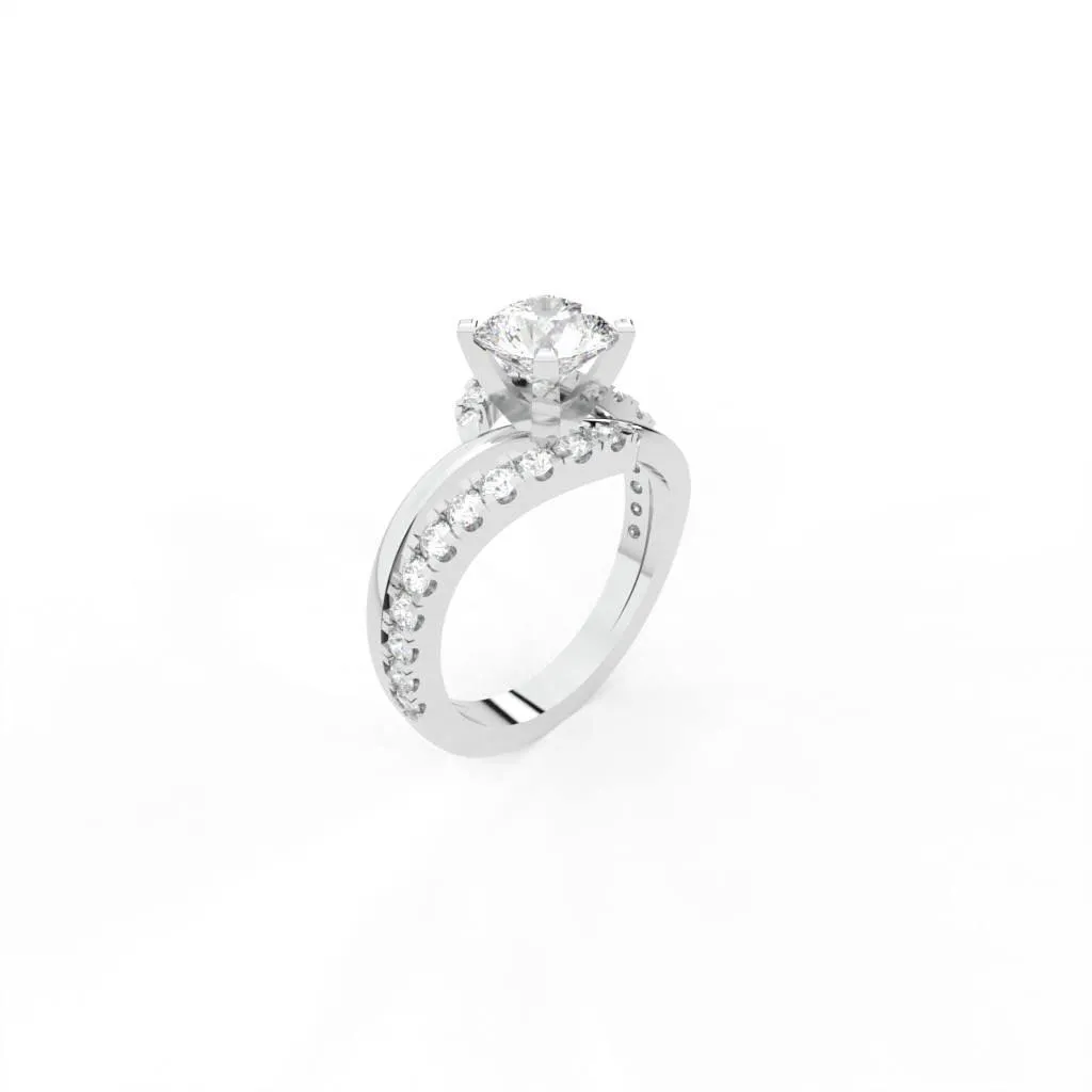 Justine Solitaire Silver Ring For Women