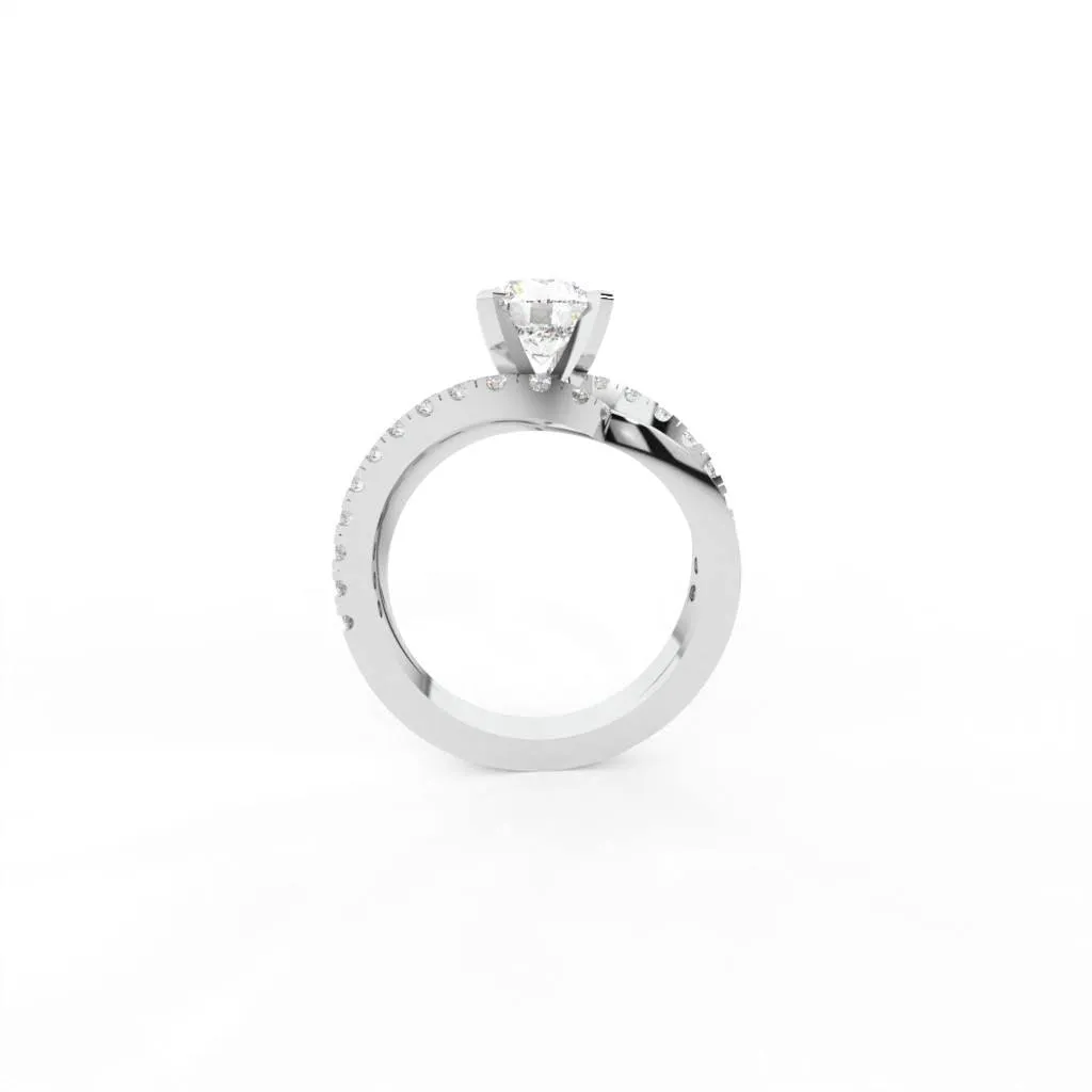 Justine Solitaire Silver Ring For Women