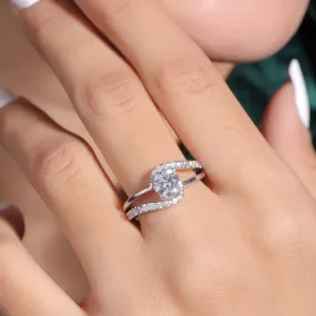 Justine Solitaire Silver Ring For Women
