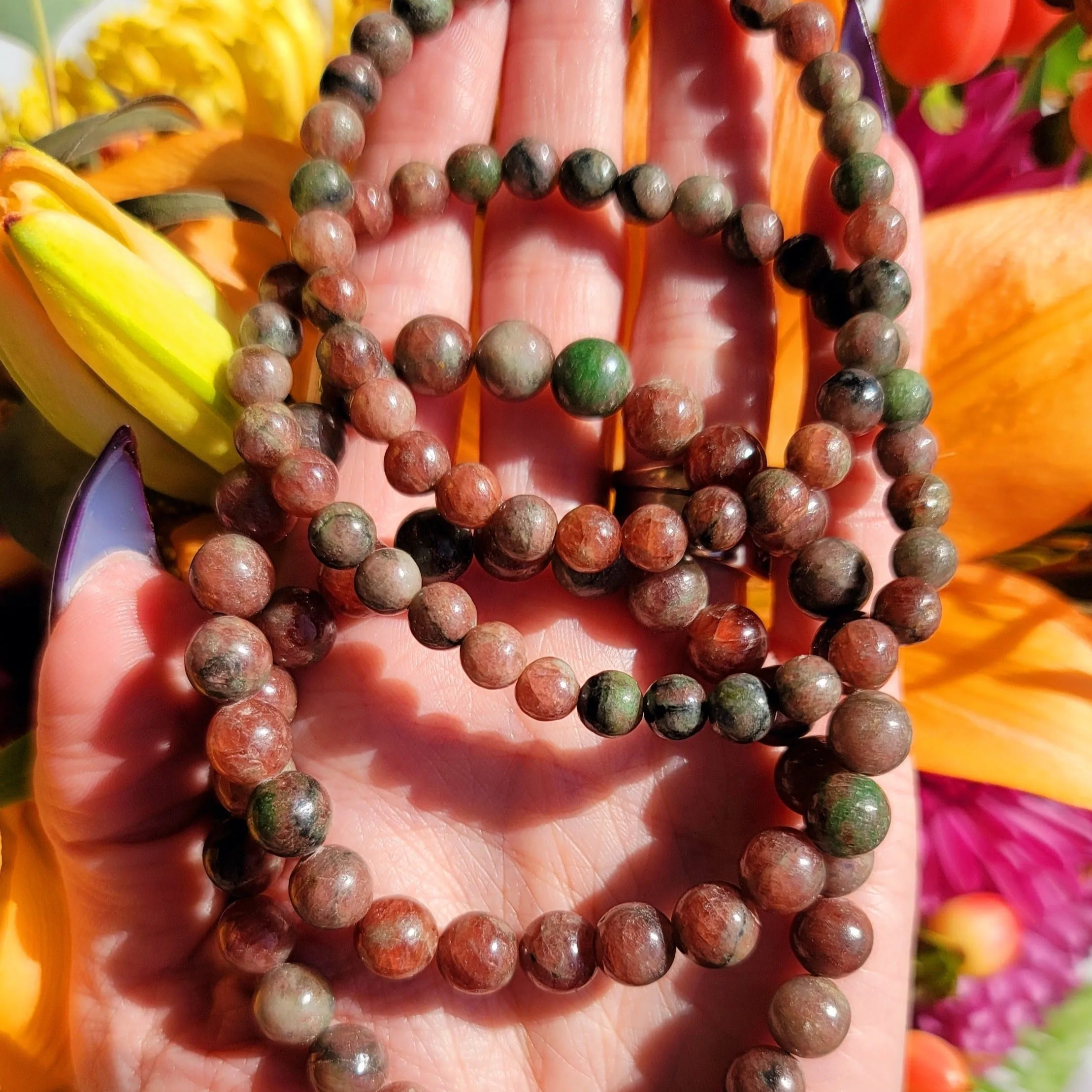 Kashgar Garnet Bracelet for Grounding, Health and Strength
