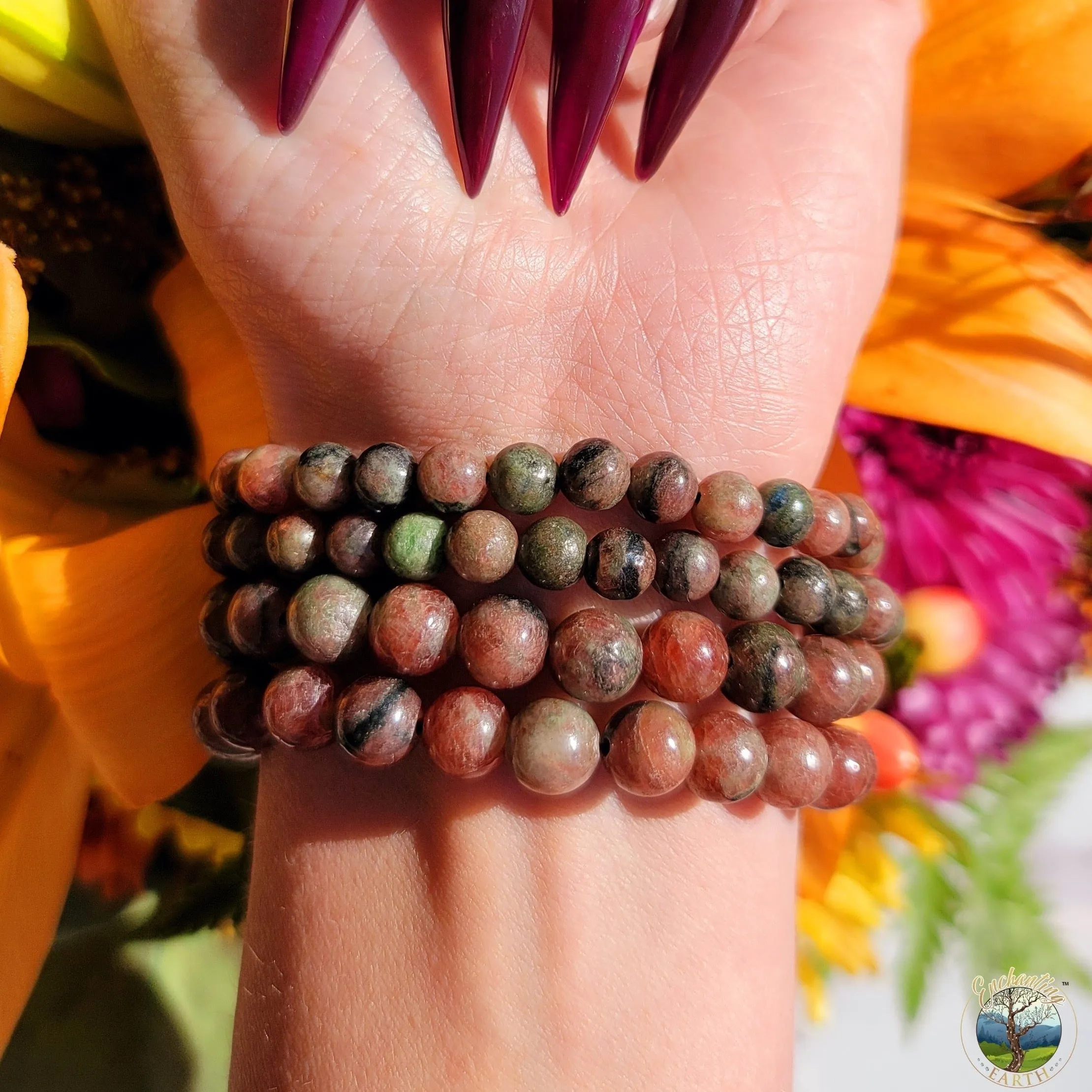 Kashgar Garnet Bracelet for Grounding, Health and Strength