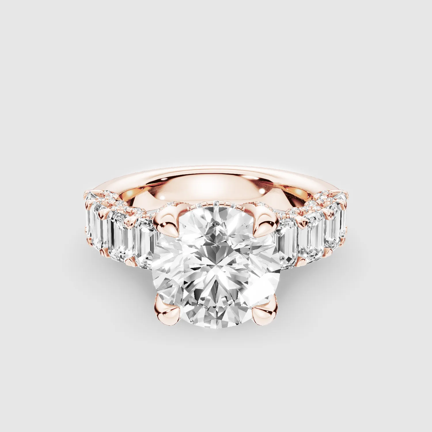 Lumiere Lab Grown Diamond Solitaire Ring-Round