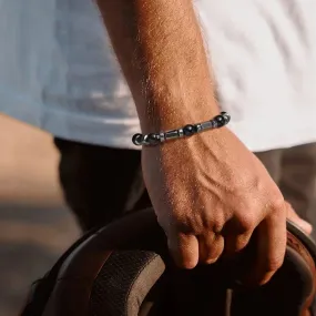 Mens Hematite Beads Chain Bracelets Gift Jewelry