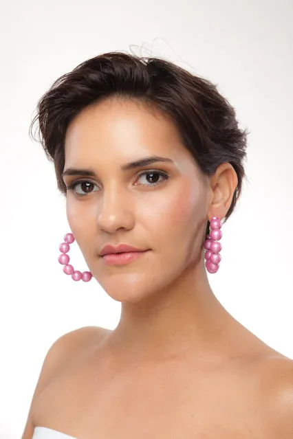Metallic Hoop Earrings